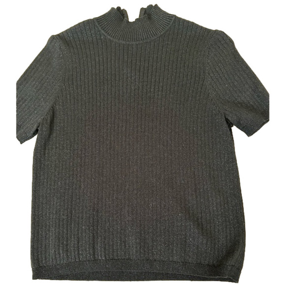 Koret Shimmer Mock Neck with Zipper - Picture 1 of 5